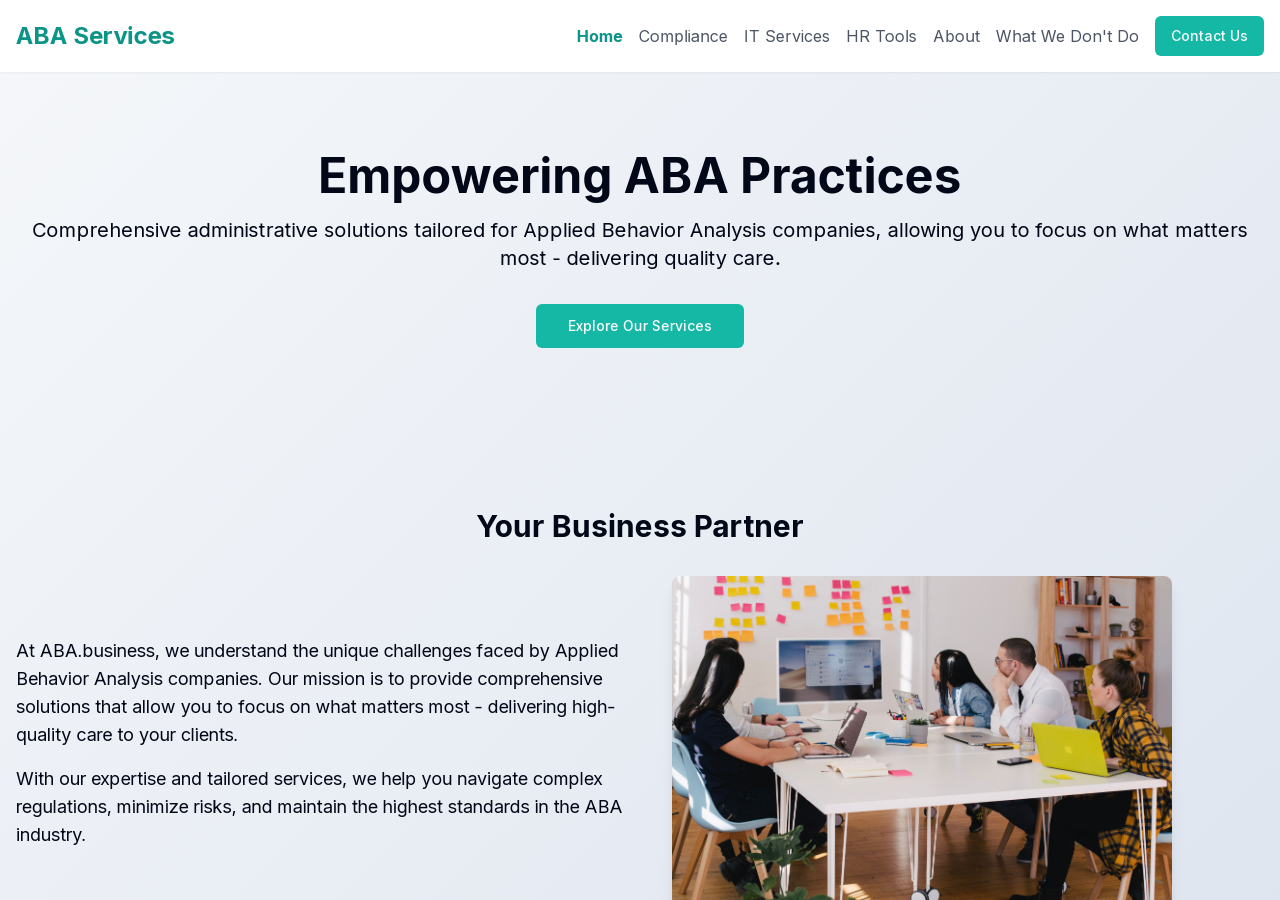 Screenshot of ABA.business